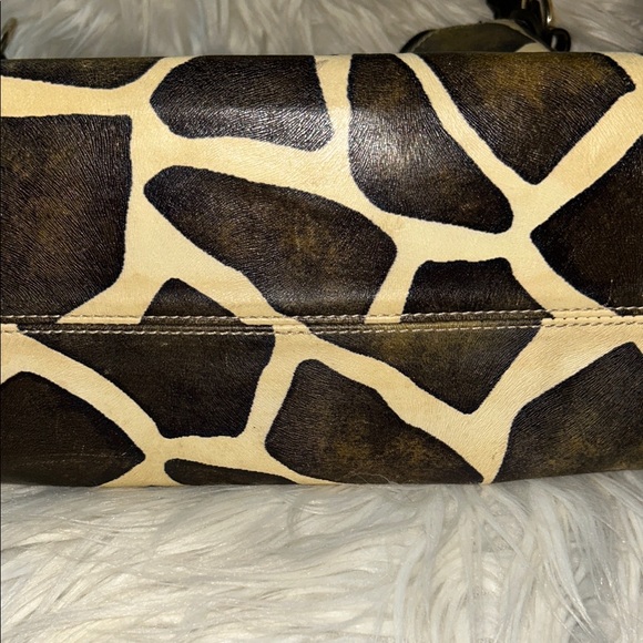 Dooney & Bourke Brown and Tan Giraffe Print Hobo Bag  With Matching Wallet - Picture 12 of 16